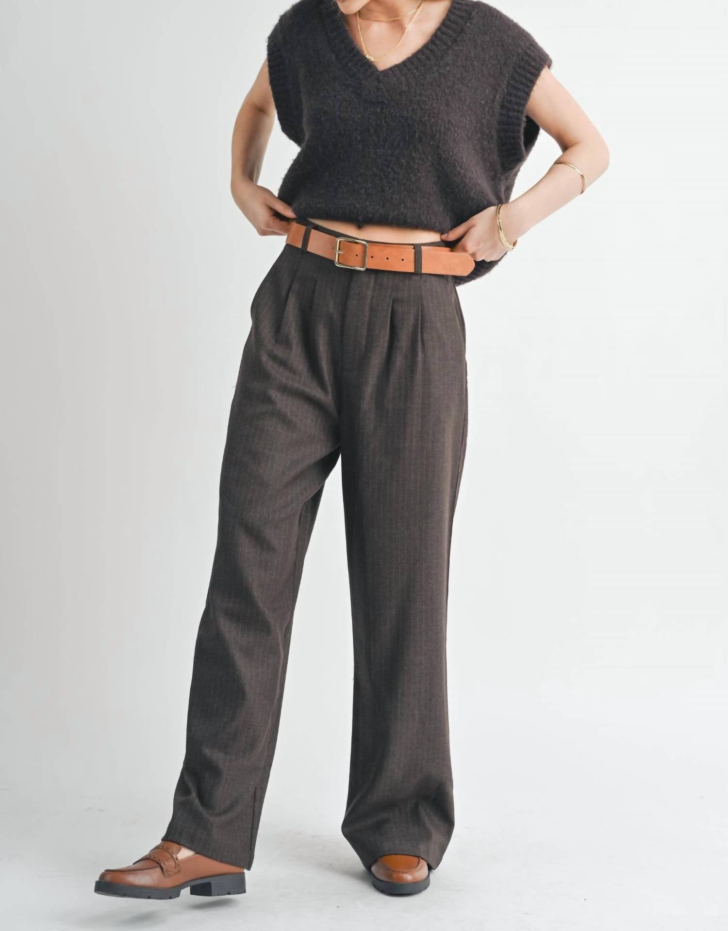 Sage The Label - Peyton Oversized V Neck Sweater Vest