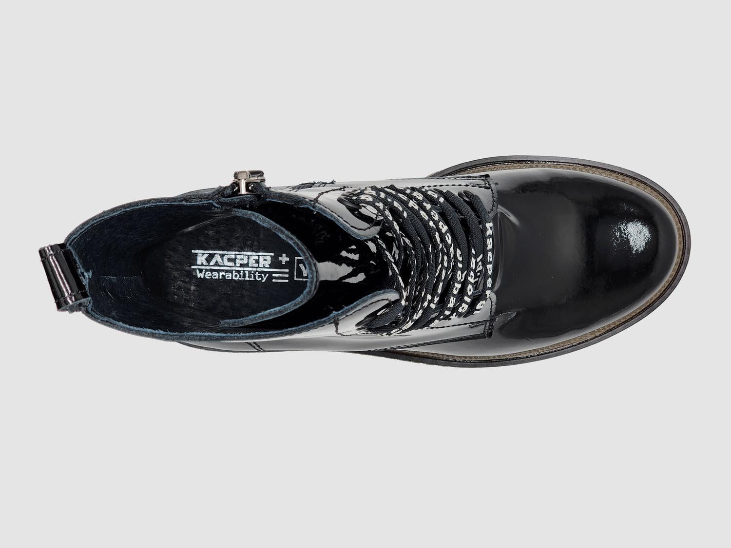 Kcr Group - Women's Premium Mid Patent Leather Boots