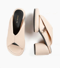 All Black - Women's Mod Collar Mules