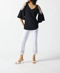 Joseph Ribkoff - Cut-out Detail Top