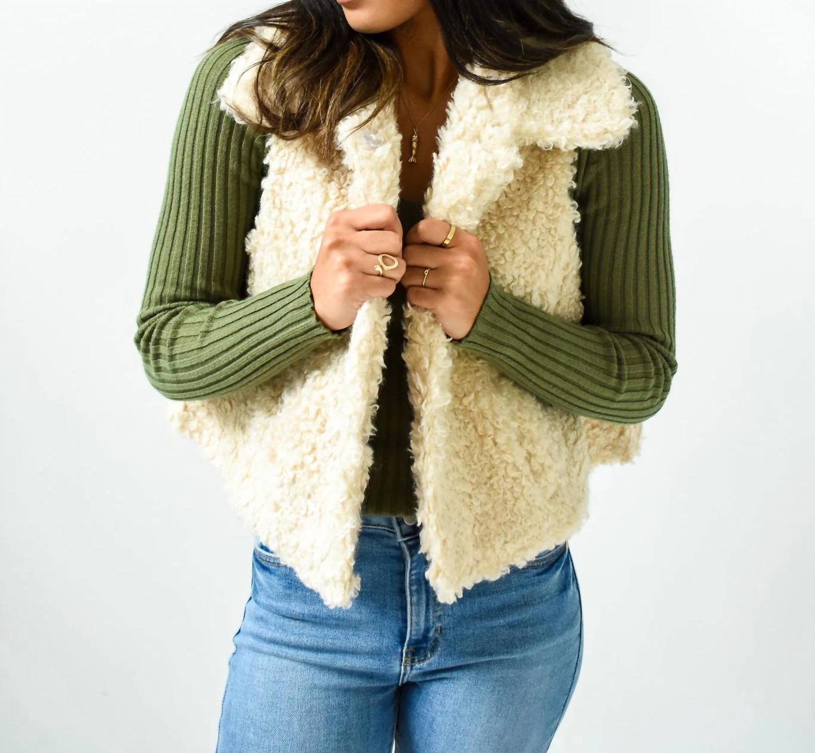 &Merci - Furry Good Time Sherpa Vest