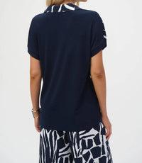 Joseph Ribkoff - Abstract Print Boxy Top