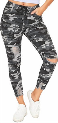 Ymi - High Rise Distressed Jogger