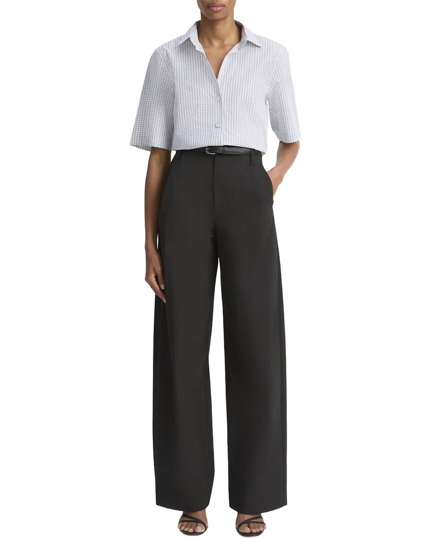 Vince - Cropped Check Shirt