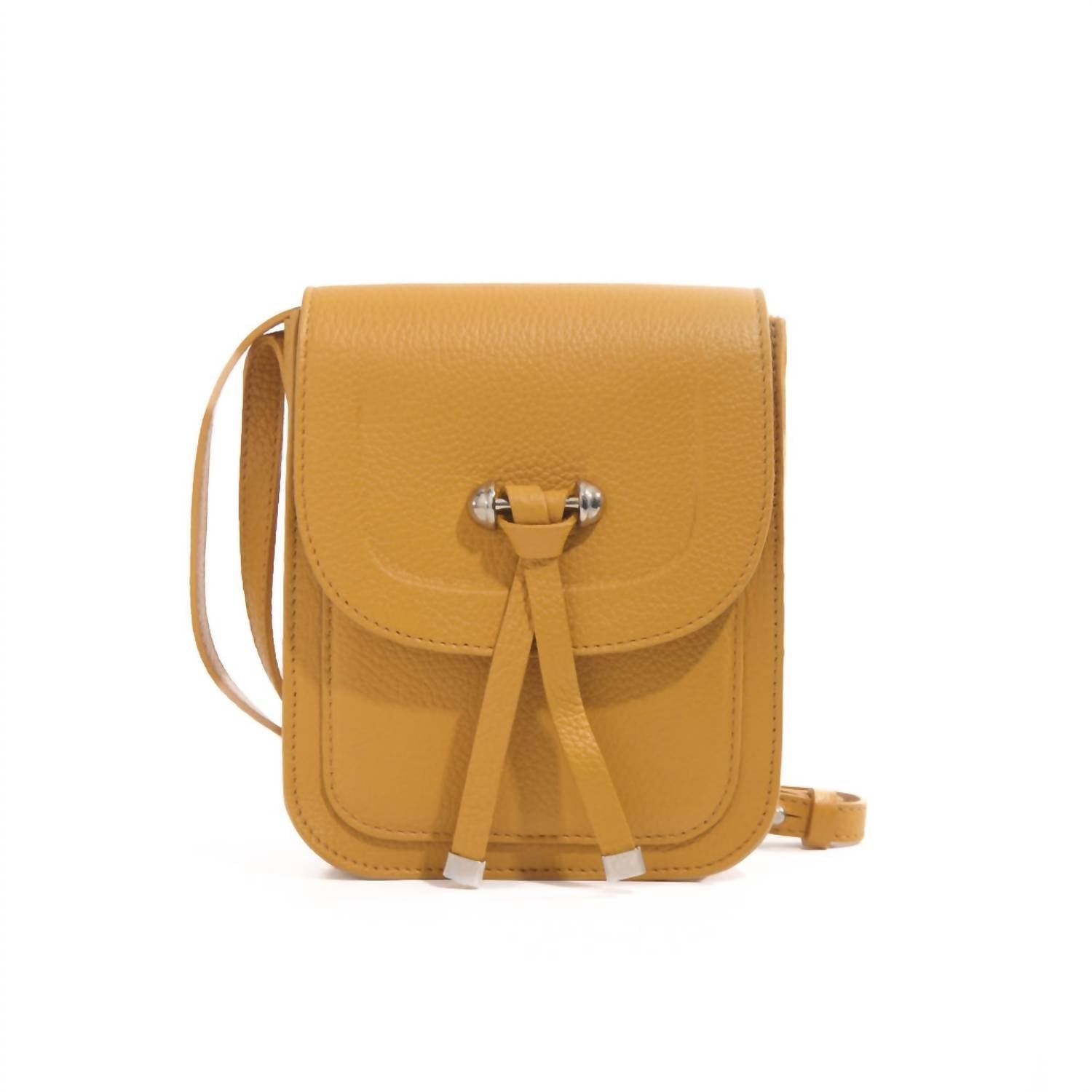 Daniella Ortiz Blair Crossbody Bag in mustard - women's bag - detail view
