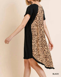 Umgee - Andrea Hi Low Leopard Back Dress