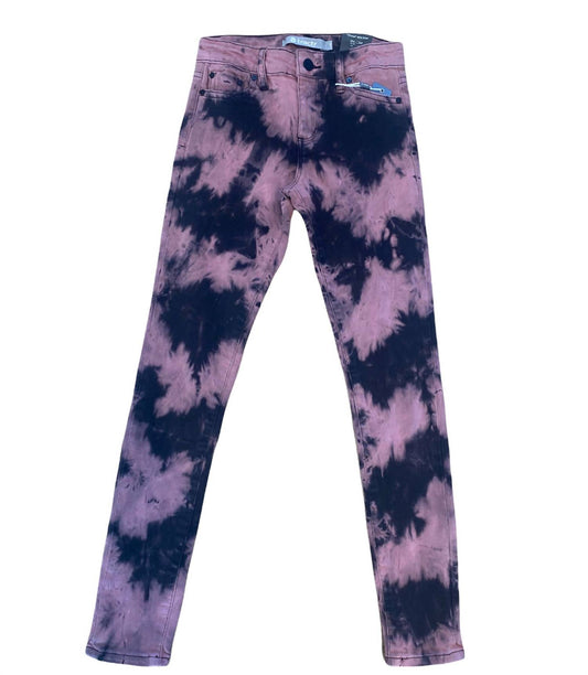 Kids Mid Rise Tie Dye Skinny Jeans