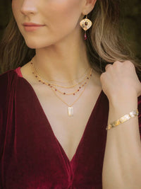 Holly Yashi Women's Estelle Earrings in scarlet - women's jewelry - detail view