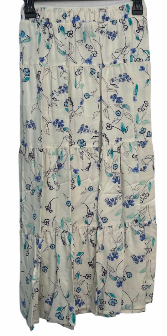 Aqua - Tiered Midi Skirt