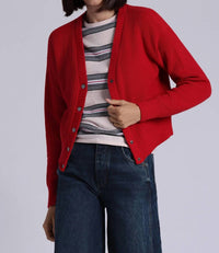 Minnie Rose - Shaker Crop Cardigan