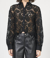 Dear John Denim - Suzette Lace Button Down Top