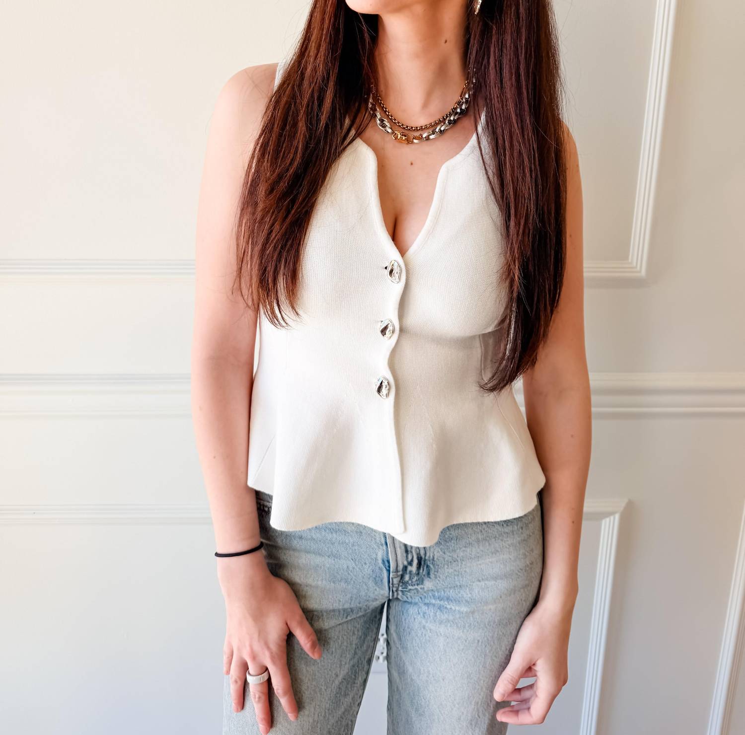 Glam - Sutton Peplum Knit Top