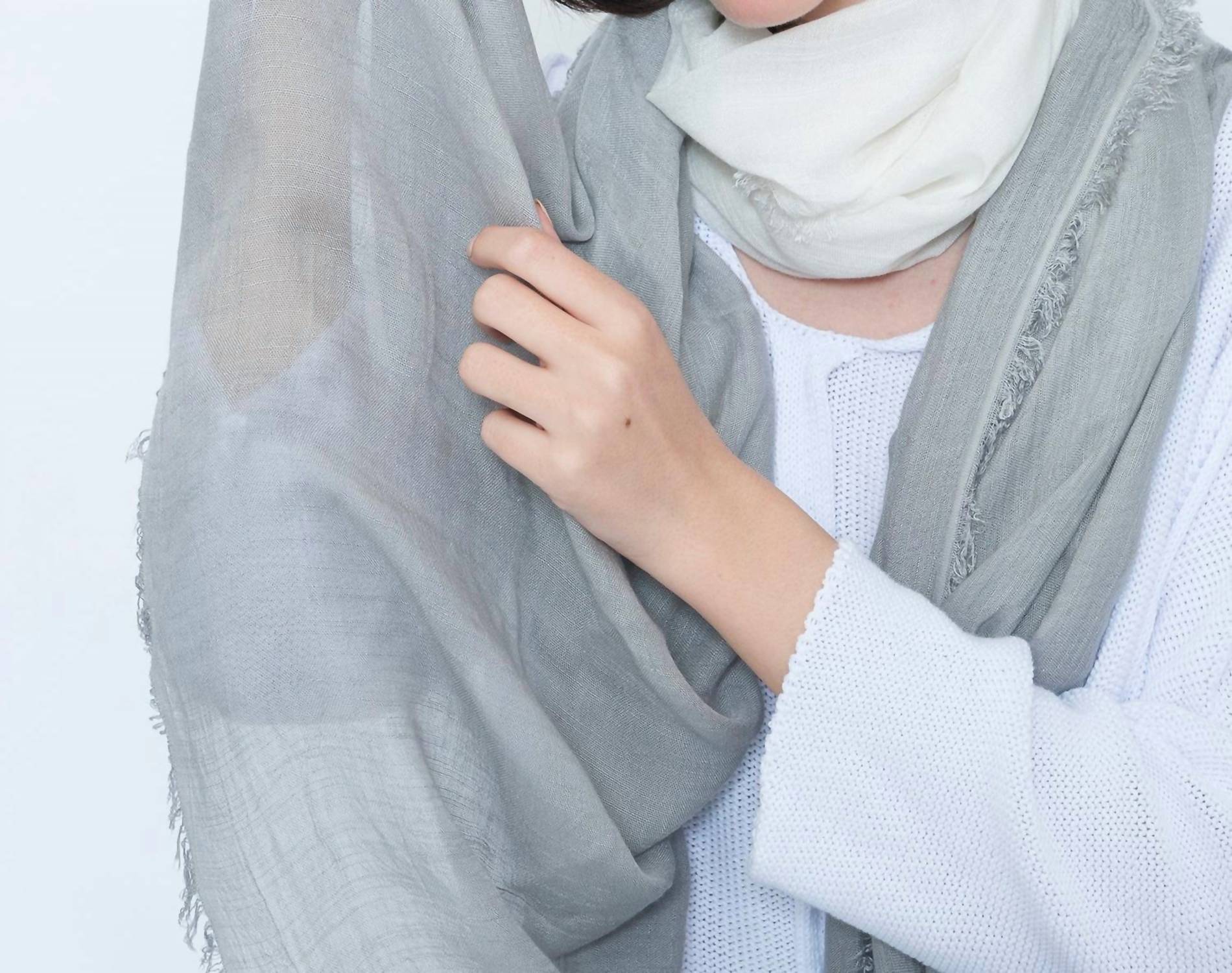 Blueberry - Dip Dye Scarf