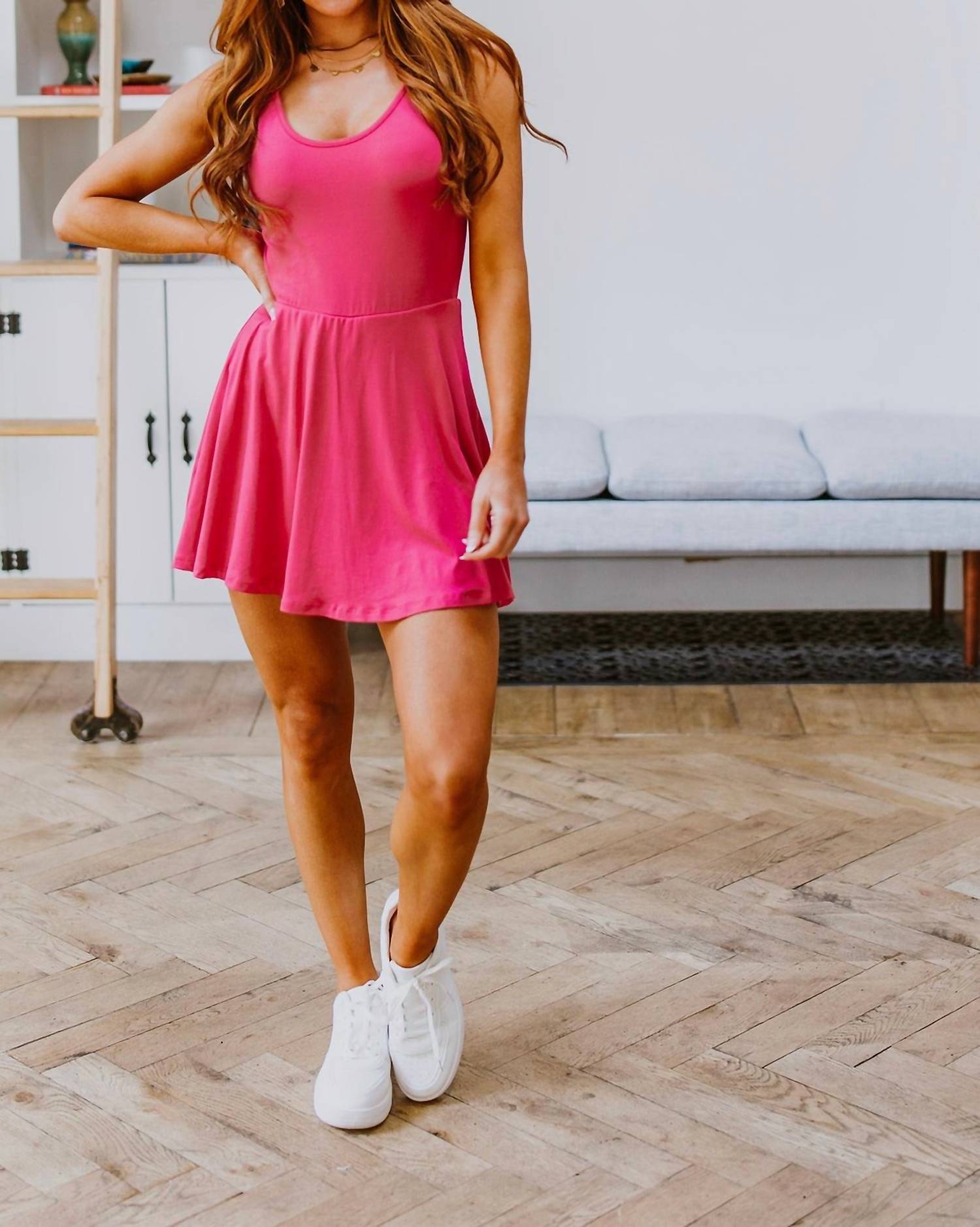 White Birch - Sleeveless Skort Dress