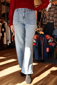 Hidden - Logan Two Button With Patch Pocket Jean