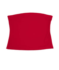 8apart Junior Women's Jax Tube Top in red - women's shirt - alternate view