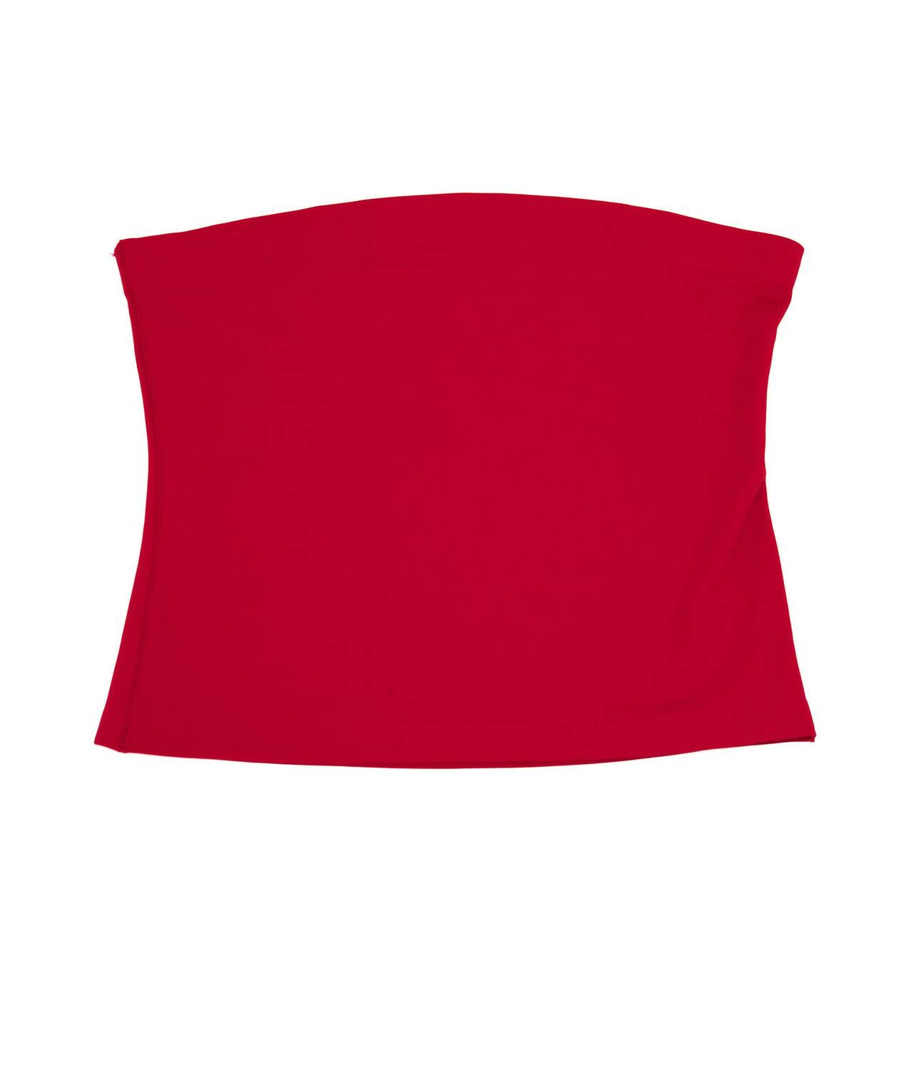 8apart Junior Women's Jax Tube Top in red - women's shirt - alternate view