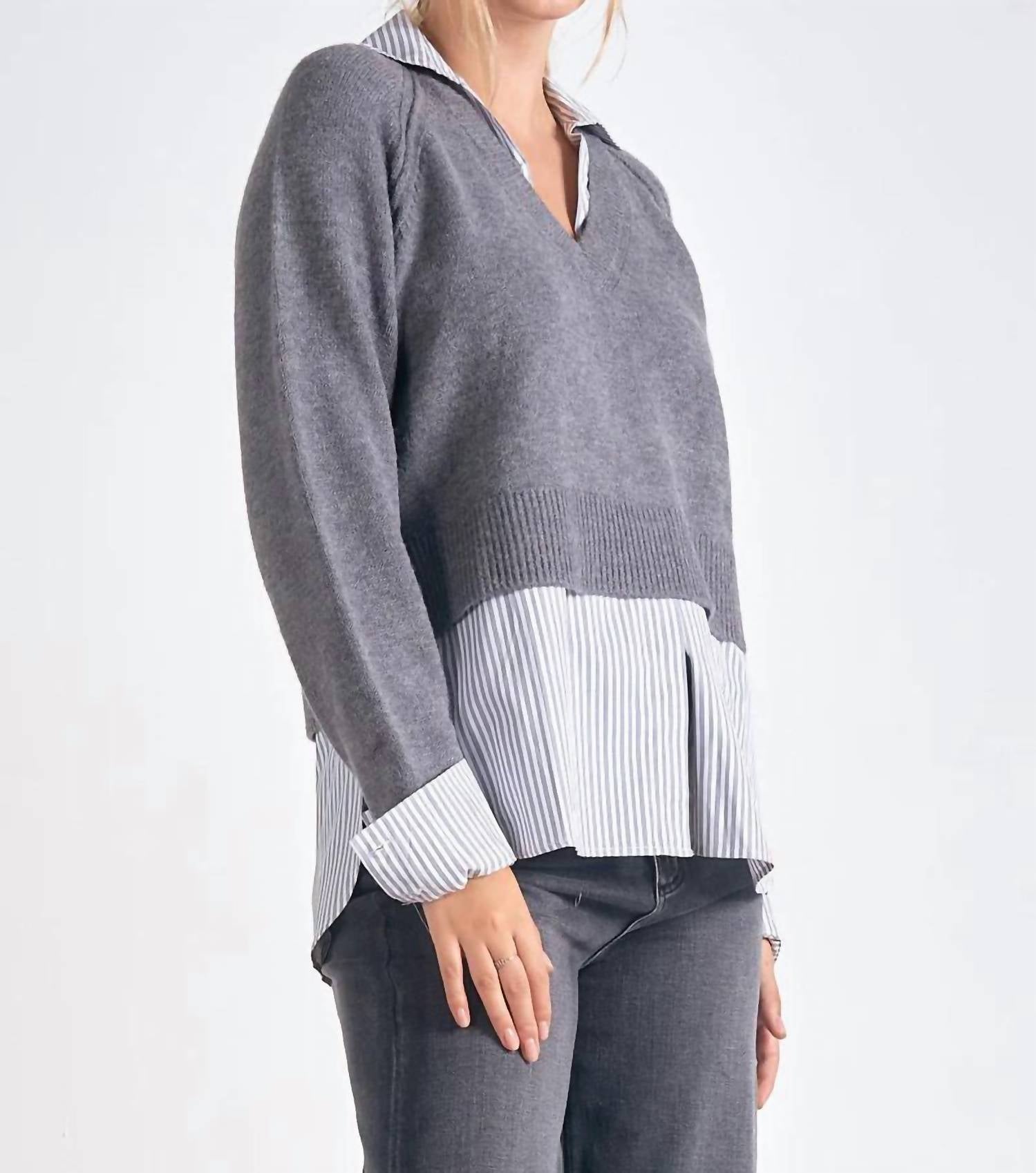 Elan - Long Sleeve Sweater Shirt
