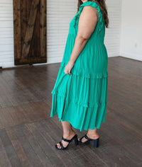 Entro - Tiers in Heaven Tiered Midi Dress