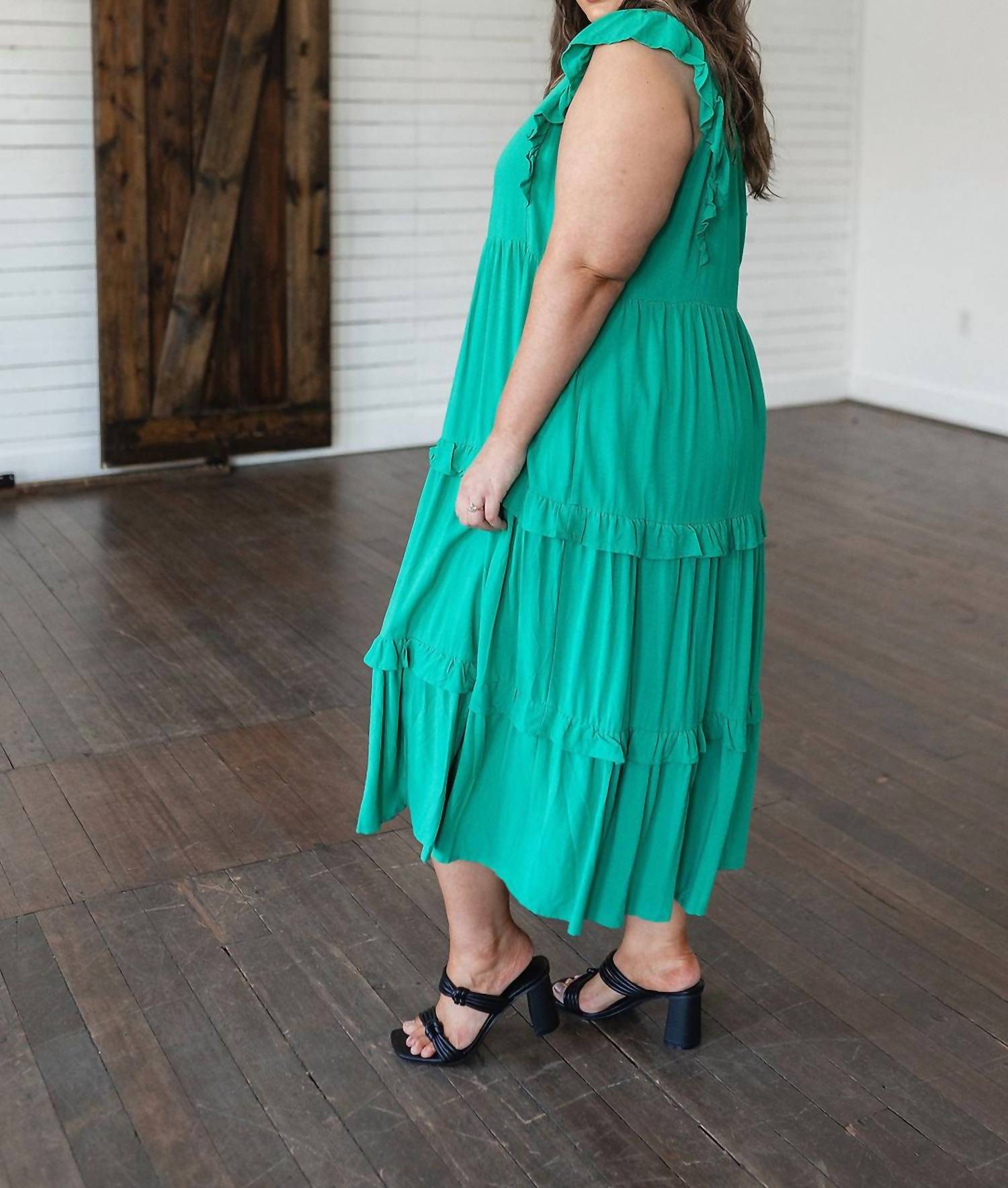 Entro - Tiers in Heaven Tiered Midi Dress