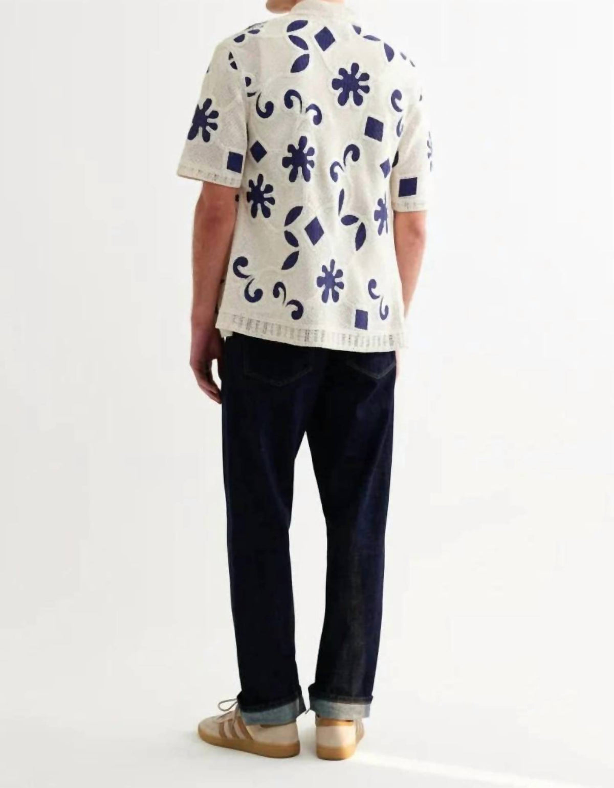 Wax London - Doodle Crochet Porto Polo Shirt
