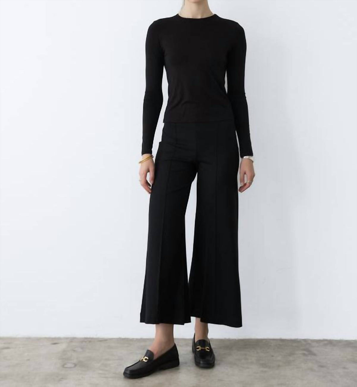 Ripley Rader - Ponte Knit Cropped Wide Leg Pant