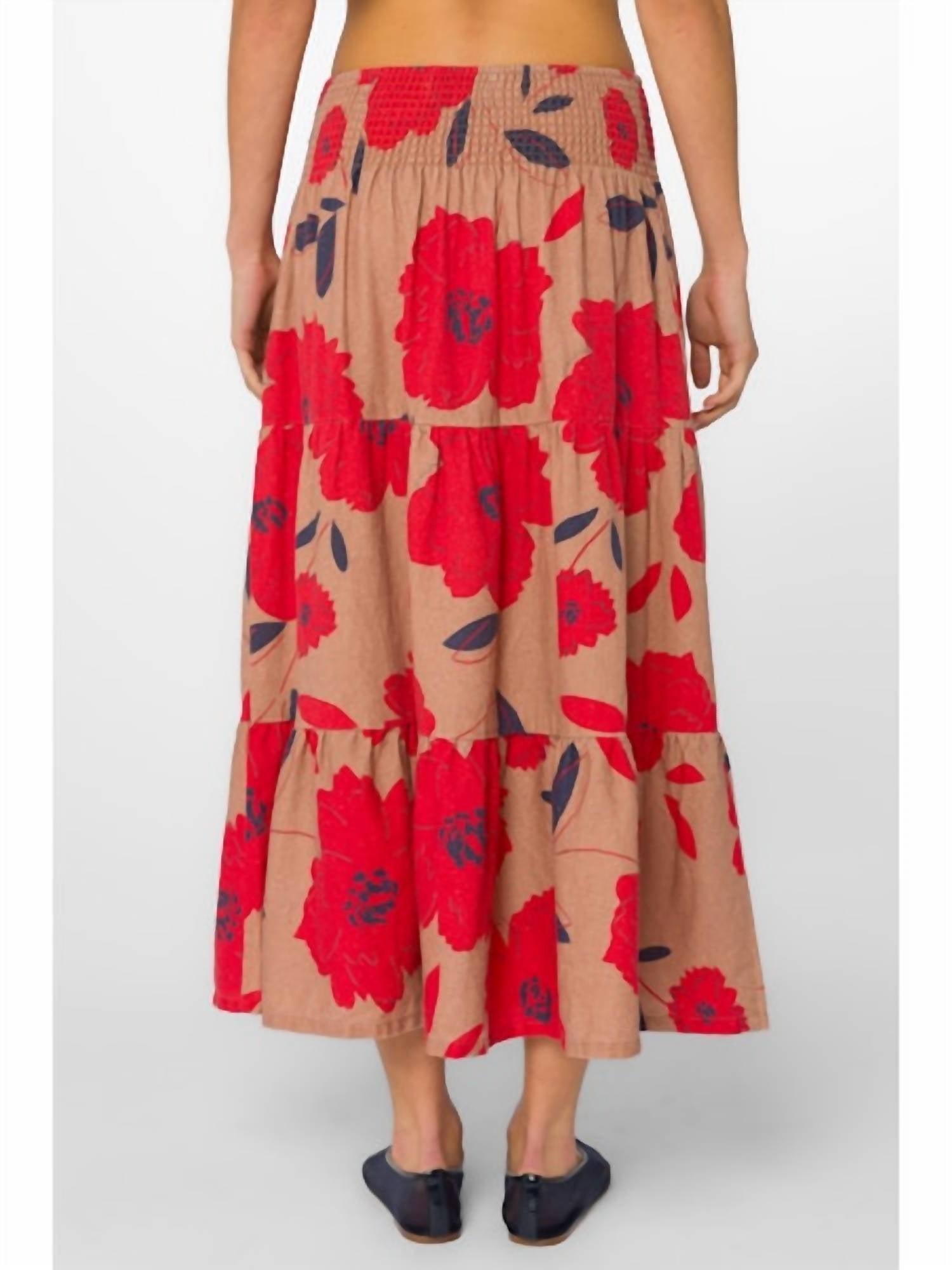 Velvet Heart Roseanna Maxi Skirt - Plus in beige - women's skirt - detail view