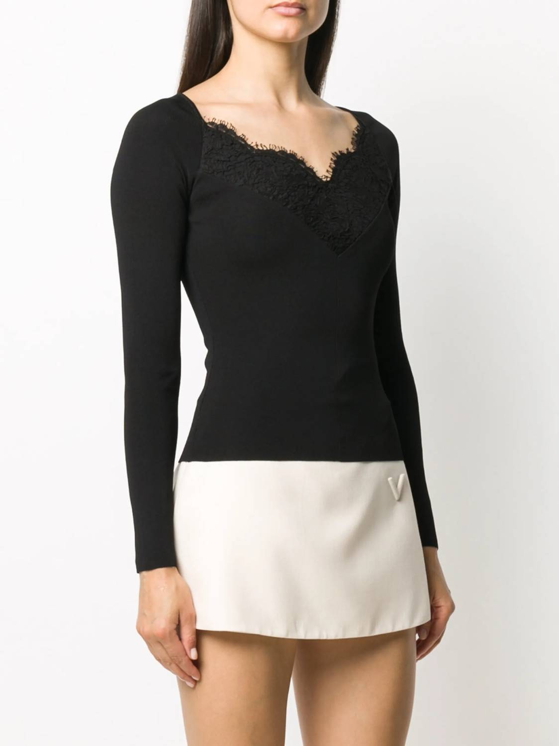 Valentino - Viscose Blend Lace Sweater