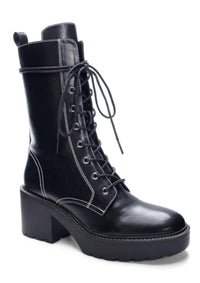 Kristin Cavallari for Chinese Laundry Women 's Harker Combat Boot in blk - women's shoe