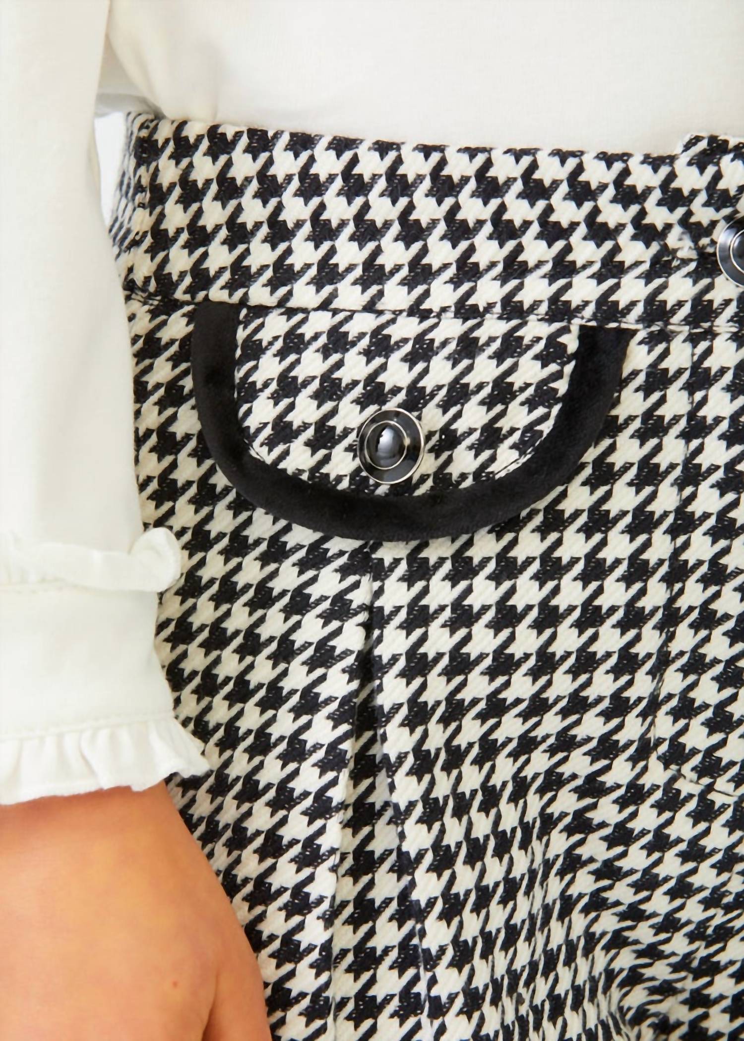 Abel & Lula - Metallic Houndstooth Shorts