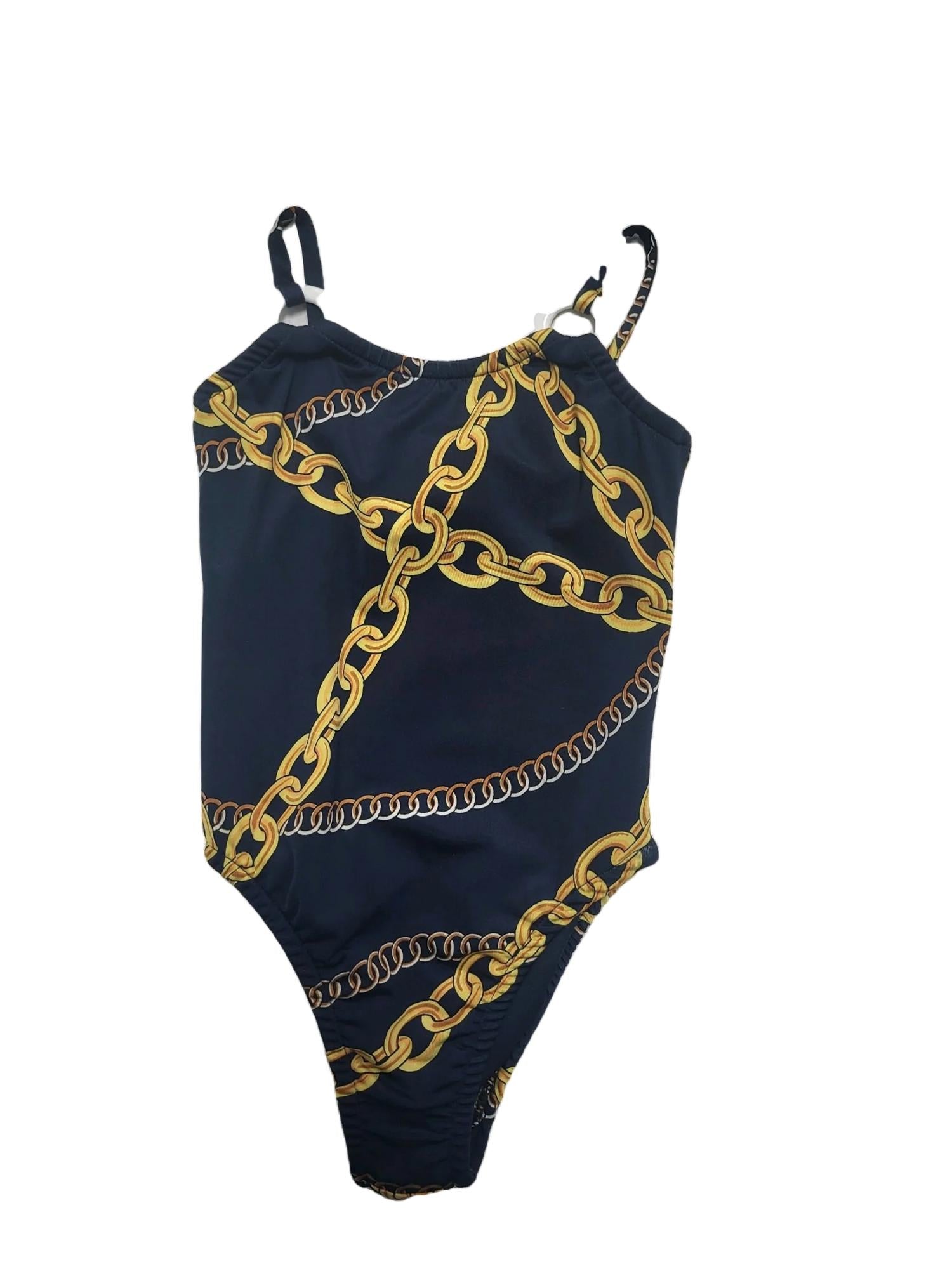 Les Tout Petits - Girl's Royal Link Ring Swimsuit