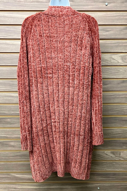 Miracle - Women's Long Heavy Cable Knit Sweater Pockets