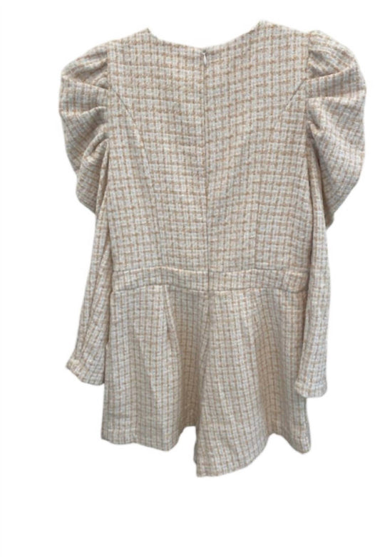Tcec - Women's Tweed Romper