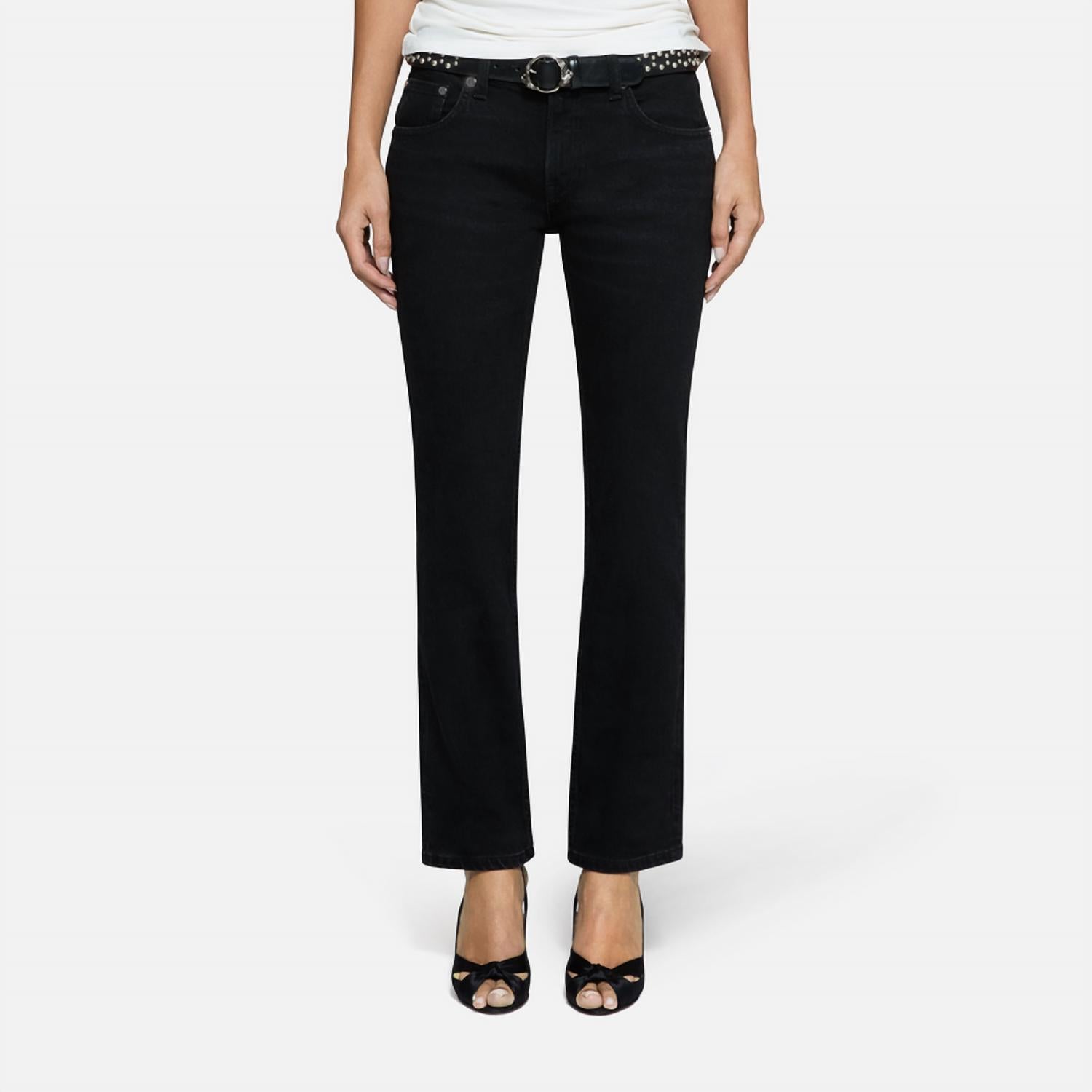 EB Denim Lola Slim Cigarette Jeans in black - women's jeans