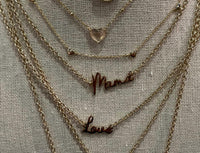 Eklexic - Dainty Script Mama Necklace
