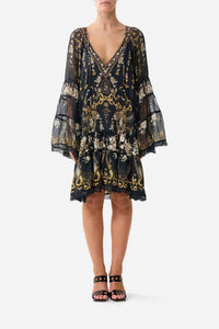 Camilla - Gathered Panel Dress