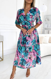 Catwalk Wholesale - Chiffon Floral Dress