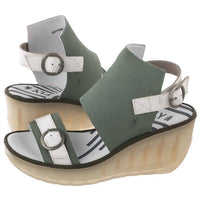 FLY LONDON Women's Jeno Sandal in jade - women's sandal