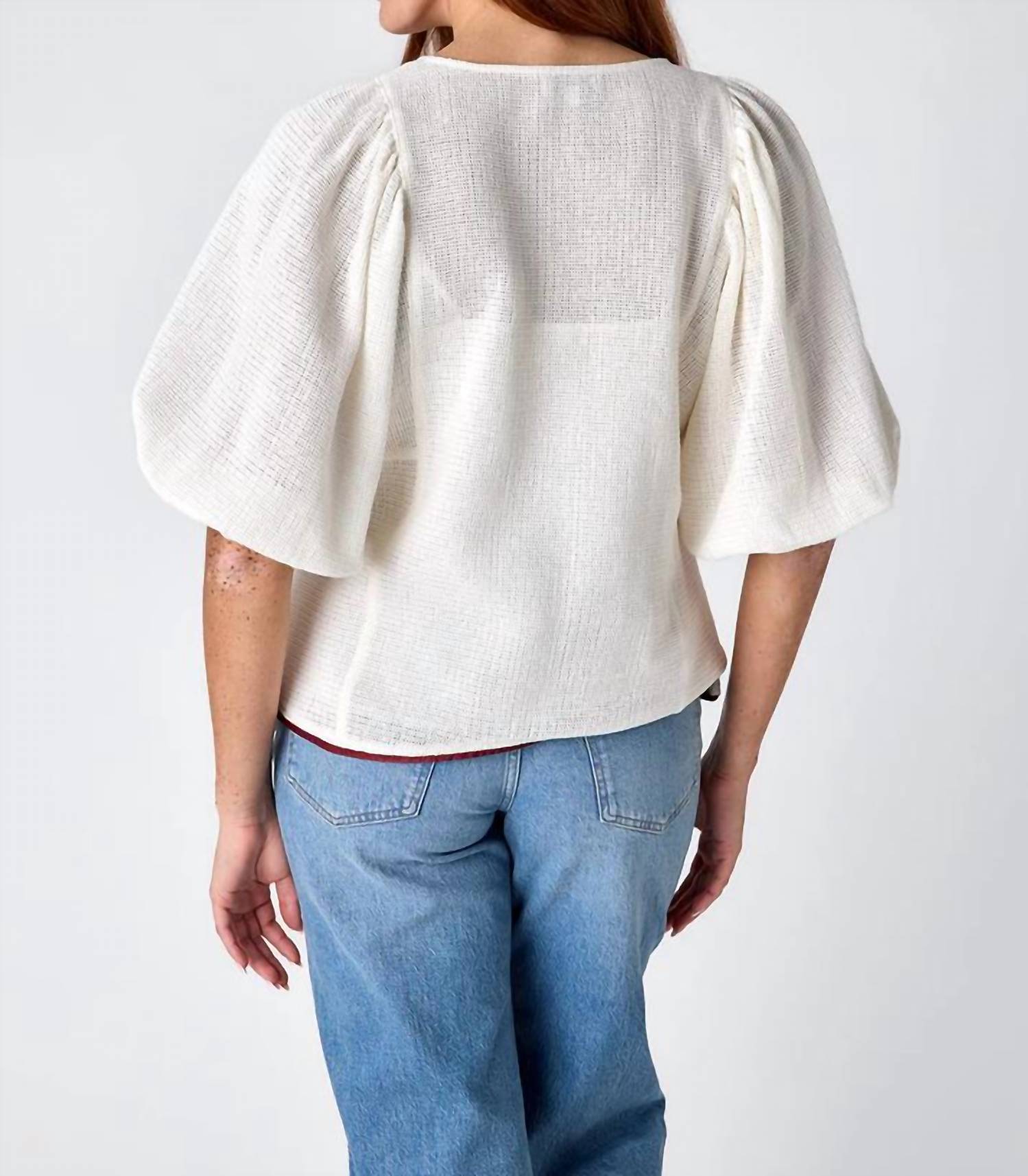 Crosby By Mollie Burch - Waffle 3/4 sleeve top