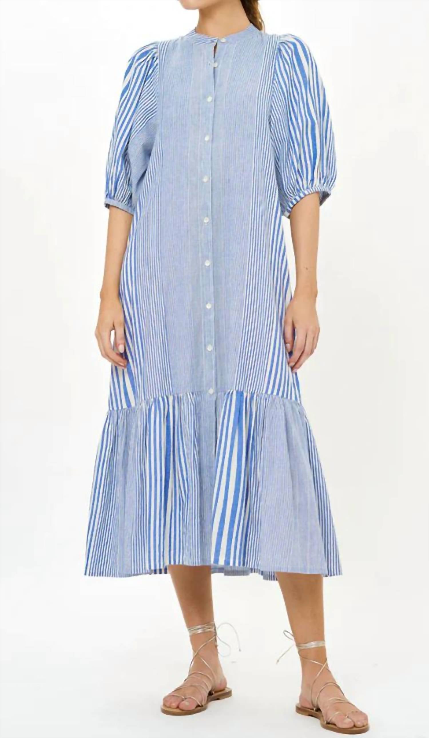 Oliphant - Button Puff Midi Dress