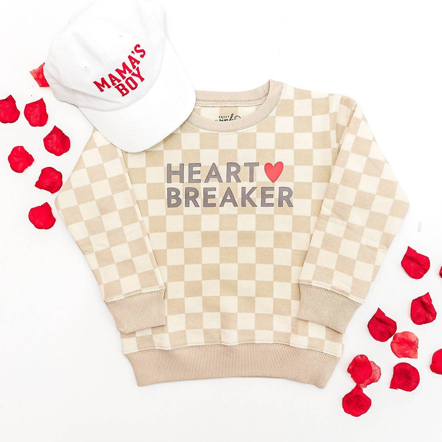 Sweet Wink - Kid's Heartbreaker Checkered Sweatshirt
