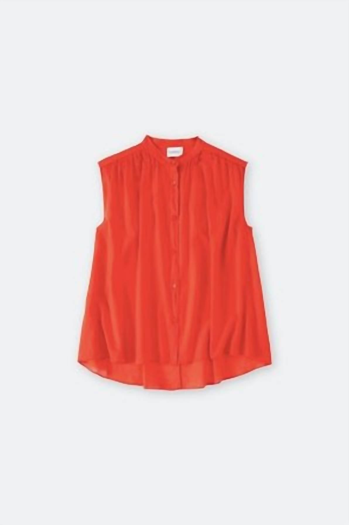 Closed - Sleeveless Gathered Blouse