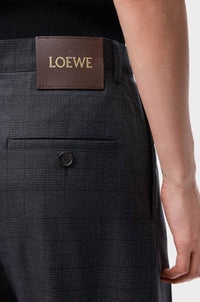 Loewe - Women's Check Belted Trouser With Front Pleat
