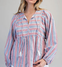 Ee:Some - Cherry Sky Long-sleeve Top