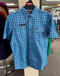 Wrangler - Men's Short Sleeve Plaid Riggs Wear Shirt