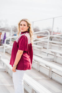 Layerz Clothing - Elko Ruffle Collar Top