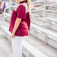Layerz Clothing - Elko Ruffle Collar Top
