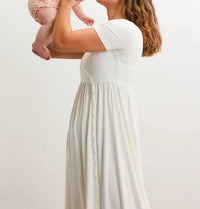 Hatch - Softest Rib Side Seam Nursing Maxi Dress