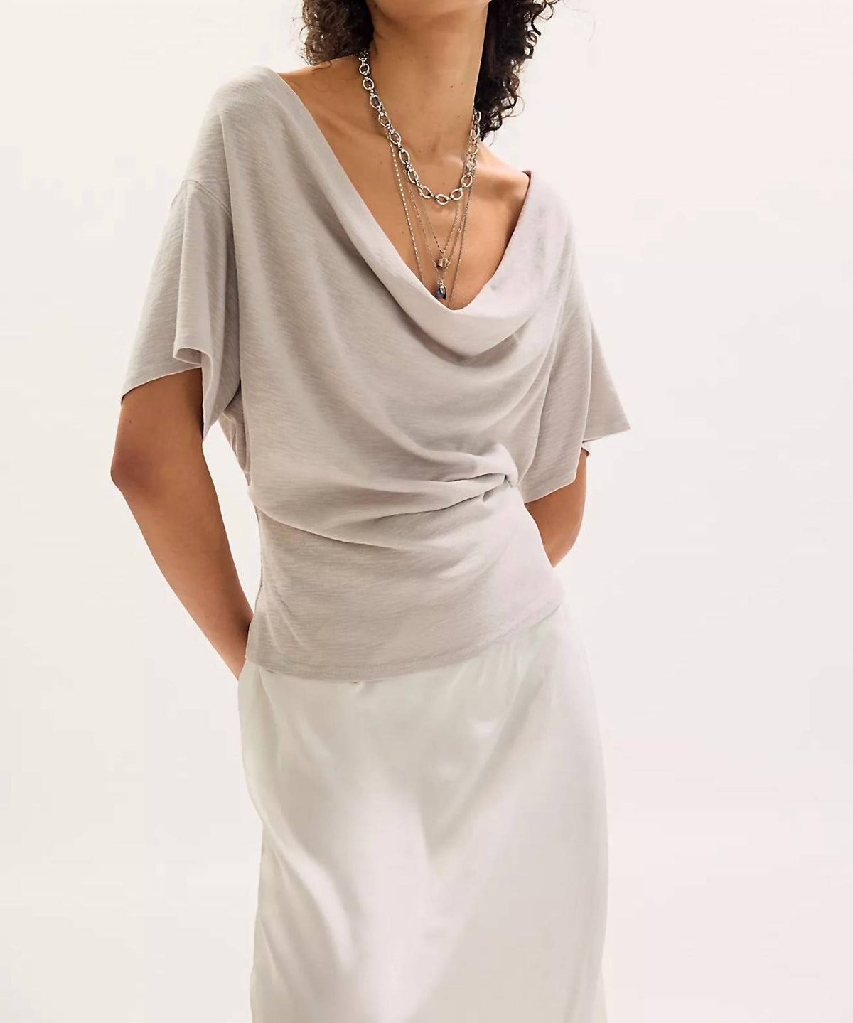 Free People - Waterfall Cowl-neck Top