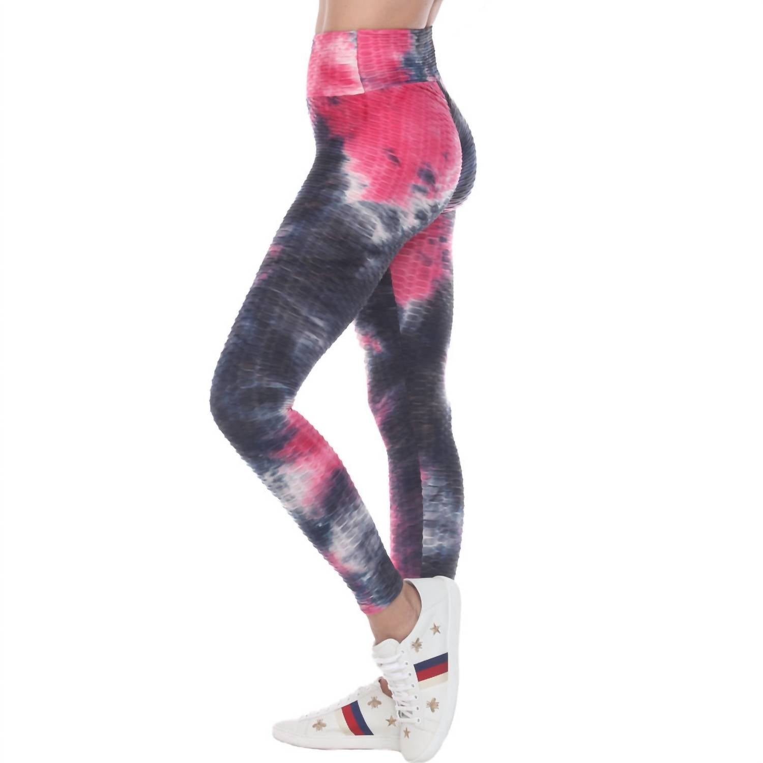 GOLDHAUS Tiktok Tiedye Legging in midnight - women's pants - detail view